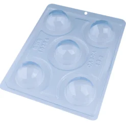 Molde para Chocolate Bombón Esfera Geométrica 5 Cav - Bwb