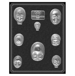 Molde para Chocolate Caritas de Niños