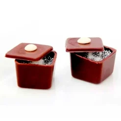Molde para Chocolate Mini Caja Cuadrada 24 Cav - Bwb