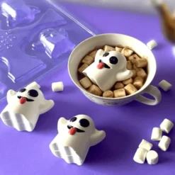 Molde para Chocolate Mini Fantasmas Halloween - Bwb