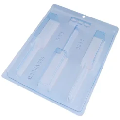 Molde para Chocolate Piruletas Cubo Rectangulares 3 Cav - Bwb