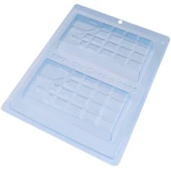 Molde para Chocolate Tabletas de Chocolate Derretidas 2 Cav.- Bwb