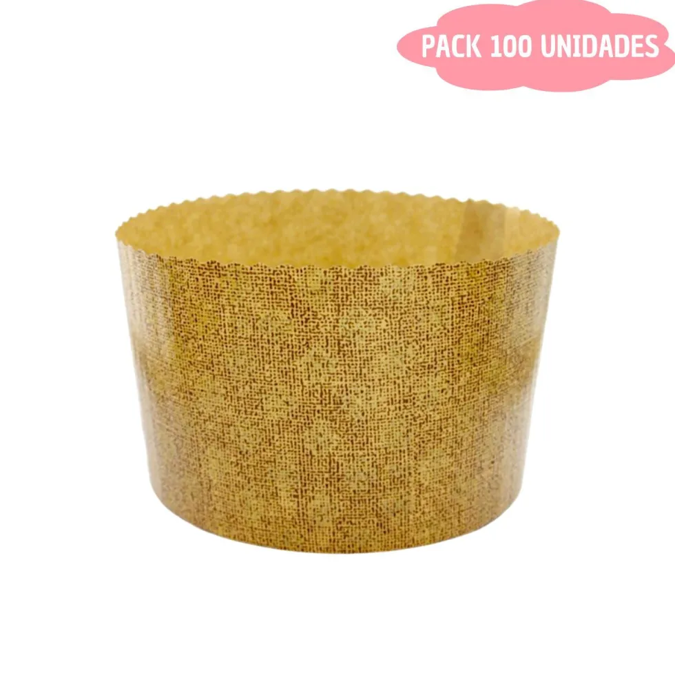 Molde de Papel para Panettone Mini (Panettoncino) - 100 gr 100 Ud