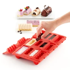Molde de Silicona Para Hacer Mini Pastelitos Rellenos Redondos