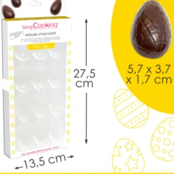 Molde para Chocolate Huevos - Scrapcooking
