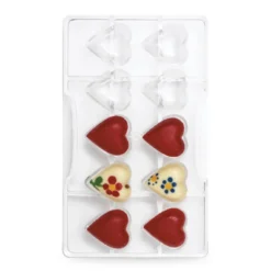 Molde Policarbonato Corazones 3,5 cm