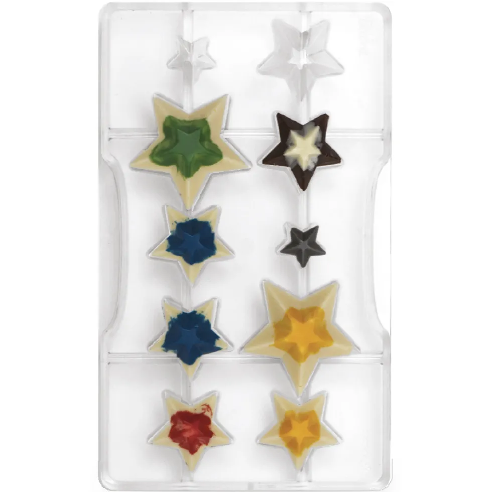 Molde Policarbonato Estrellas