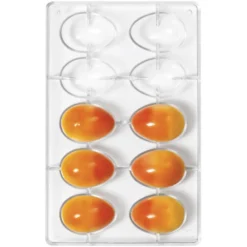 Molde Policarbonato Huevos de Chocolate 6cm