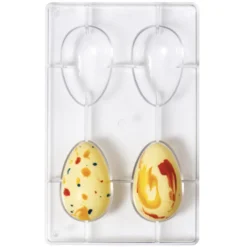 Molde Policarbonato Huevos de Chocolate 8cm