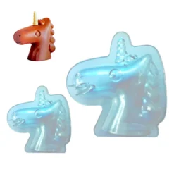 Molde Policarbonato para Chocolate Unicornio 3D - 2 ud