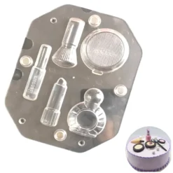Molde policarbonato para chocolate set maquillaje 3D