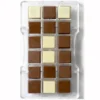 Molde Policarbonato para Chocolate Cuadrados