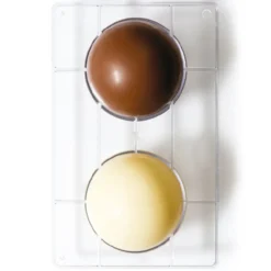 Molde Policarbonato Semiesferas de Chocolate 10 cm