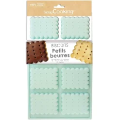 Molde Silicona 3D Galletas Petit Beurres - Scrapcooking