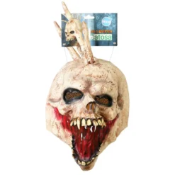 Máscara de Látex Calavera con Cresta de Huesos