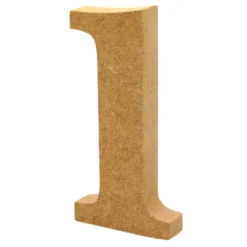 Número 1 de madera 12cm