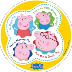 Oblea Peppa Pig Redonda 20,5 cm