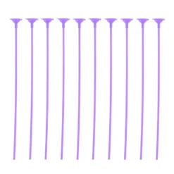 Pack 10 Palitos con Soporte para Globos Color Lila