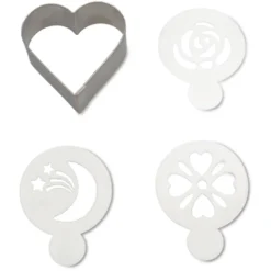 Pack Corazones con Stencils y Cortador