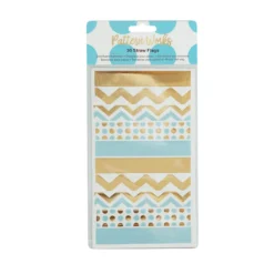 Pack de 30 Banderines para Pajitas Azul