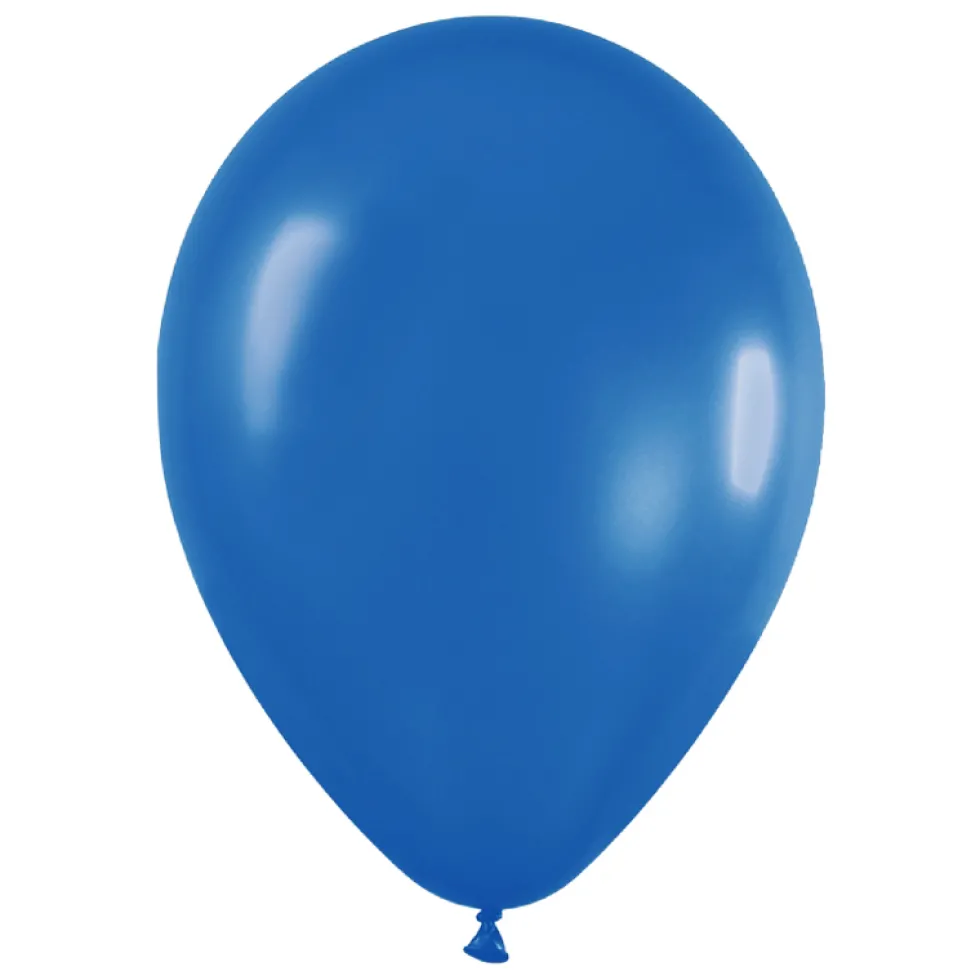 Pack de 100 Globos Azul Metalizado 12cm