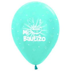 Pack de 10 globos de bautizo azules
