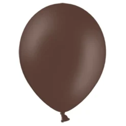 Pack de 10 Globos de Látex Marrón Chocolate Pastel