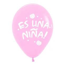 Pack de 10 globos de Nacimiento niña