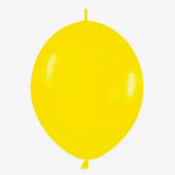 Pack de 25 Globos Link o loon Amarillos 30 cm