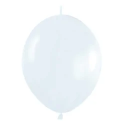 Pack de 100 Globos Link o Loon Blancos 12 cm - Balloonia