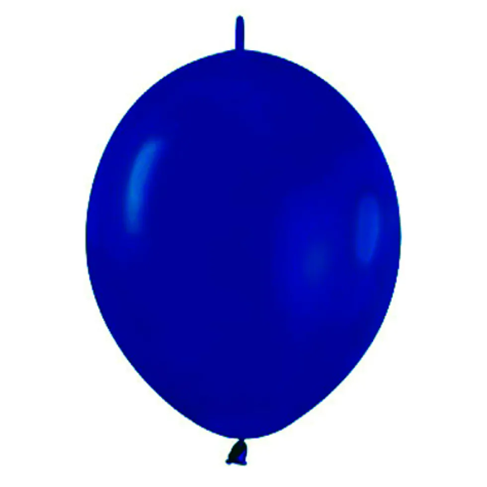 Pack de 100 Globos Link o Loon Azul Marino 12 cm - Balloonia