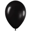 Pack de 100 Globos Negro Metalizado 12cm