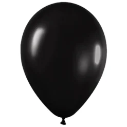 Pack de 100 Globos Negro Metalizado 12cm