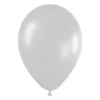 Pack de 100 Globos Plata Satinada 12cm