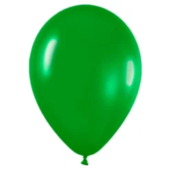 Pack de 50 globos Verde Selva mate 30 cm
