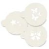 Pack de 3 stencils Estrellas Lazo y Mariposas
