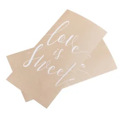 Pack 20 Bolsas de Papel para Dulces Love is Sweet