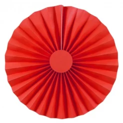 Pack de 2 abanicos color rojo 25cm