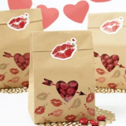 Pack de 6 bolsas para galletas y dulces San Valentín
