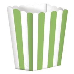 Pack de 5 Cajitas para Palomitas Verde y Blanco