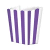 Pack de 5 cajitas para palomitas violetas y blancas