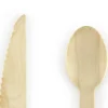Pack de 18 Cubiertos de Madera Tonos Pastel