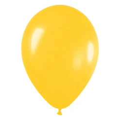 Pack de 50 globos amarillo metalizado