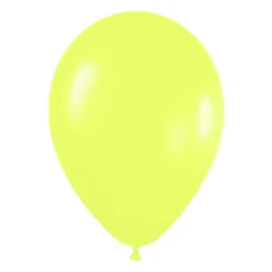 Pack de 50 Globos Amarillo Neón 30 cm
