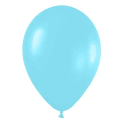 Pack de 12 Globos Azul Caribe Satinado 30 cm