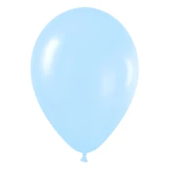 Pack de 12 Globos Azul Satinado 30 cm