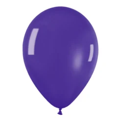 Pack de 10 globos de látex violeta cristal