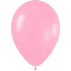 Pack de 100 Globos Rosa Chicle Mate 12cm