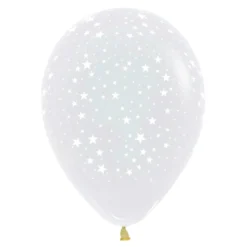 Pack de 10 Globos Transparentes con Estrellas