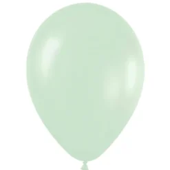 Pack de 12 Globos Verde Satinado 30 cm